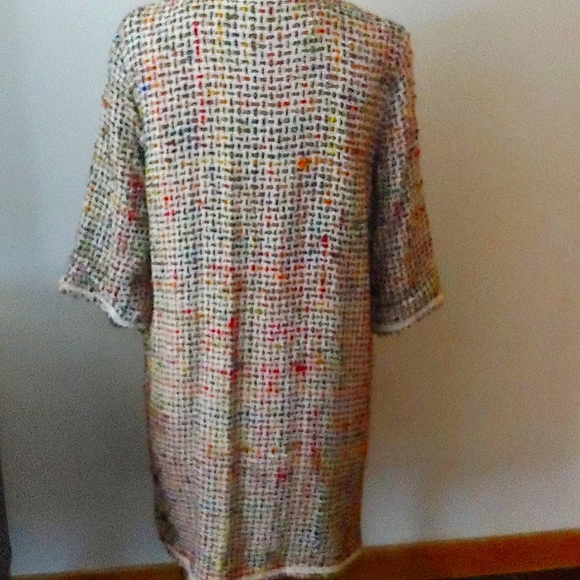Anthropologie jacket.Multi coloured cotton/ silk - Picture 3 of 3